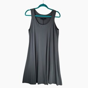 Ellen Parker Gray Dress Womens Size XL Shift Knee Length Sleeveless